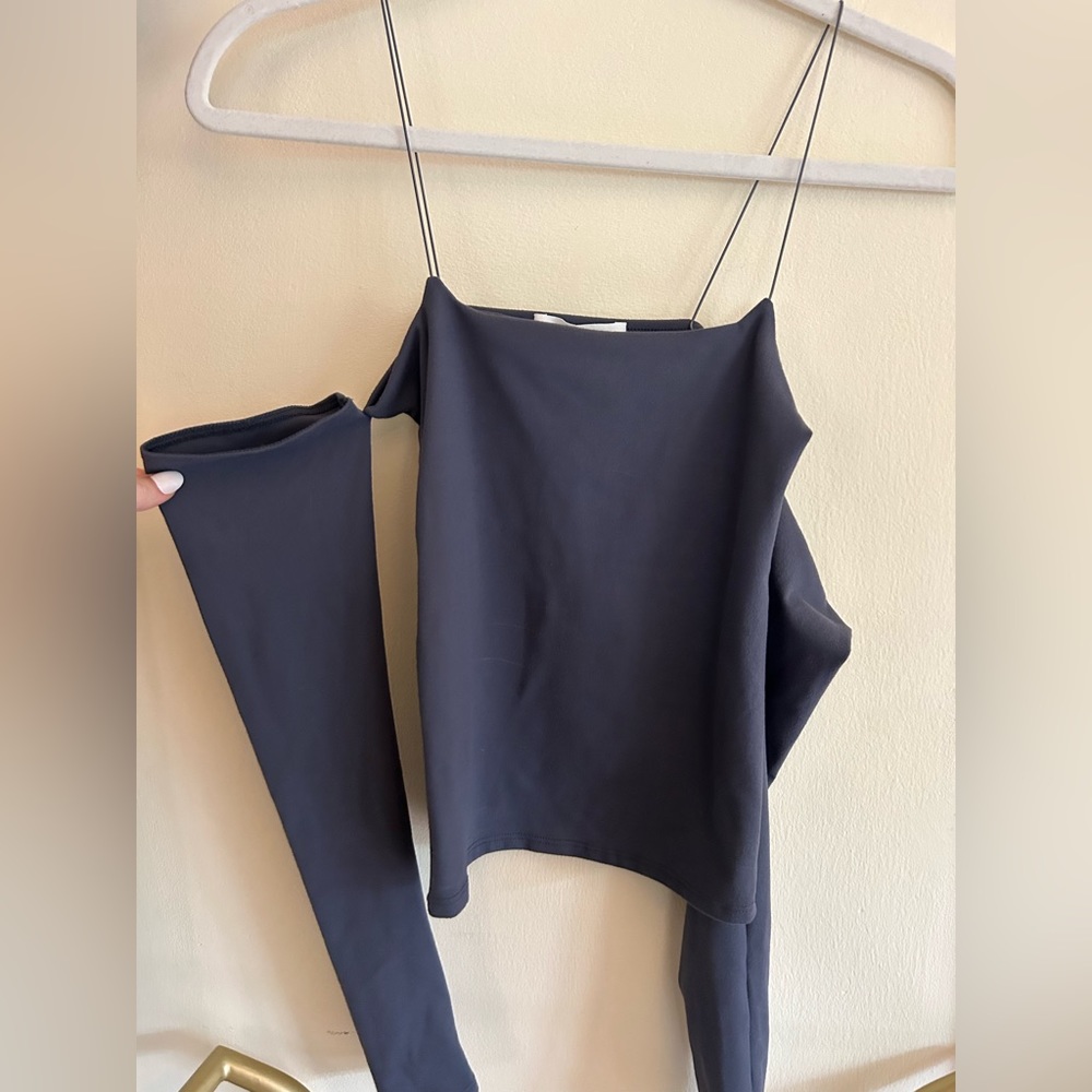 Joah brown, xs/s, long sleeve grey top